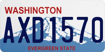 WA license plate AXD1570