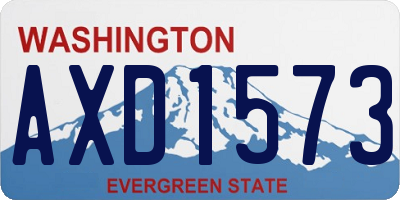 WA license plate AXD1573