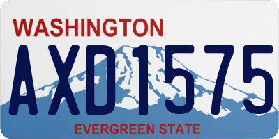 WA license plate AXD1575