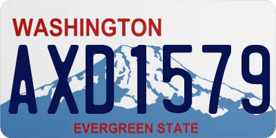 WA license plate AXD1579