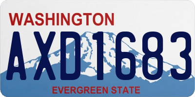WA license plate AXD1683
