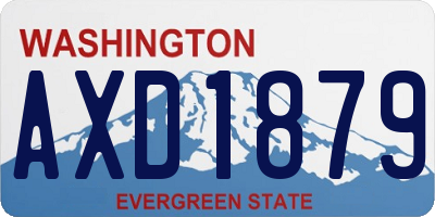 WA license plate AXD1879