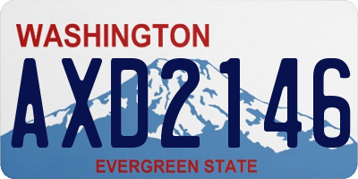 WA license plate AXD2146