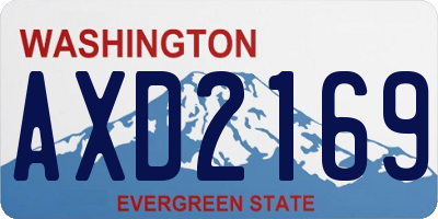 WA license plate AXD2169