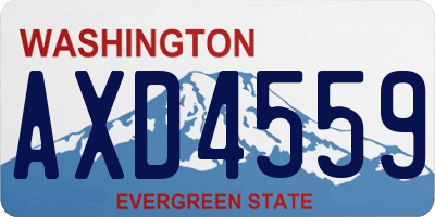 WA license plate AXD4559
