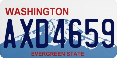 WA license plate AXD4659