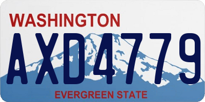 WA license plate AXD4779