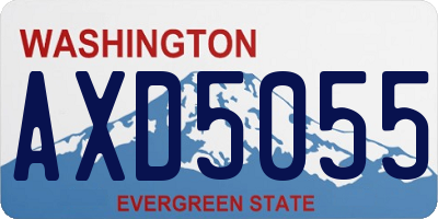 WA license plate AXD5055
