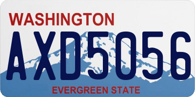 WA license plate AXD5056