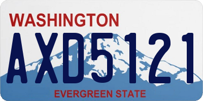 WA license plate AXD5121