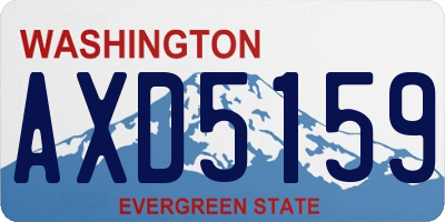 WA license plate AXD5159
