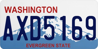 WA license plate AXD5169