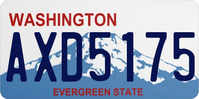 WA license plate AXD5175