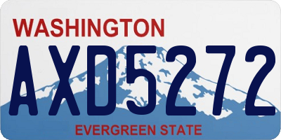 WA license plate AXD5272