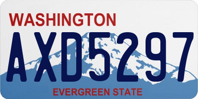 WA license plate AXD5297