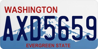 WA license plate AXD5659
