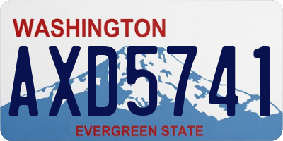 WA license plate AXD5741