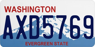 WA license plate AXD5769