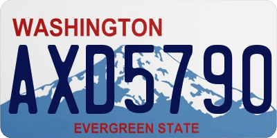WA license plate AXD5790