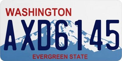 WA license plate AXD6145