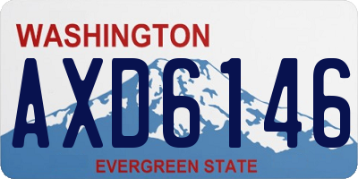 WA license plate AXD6146