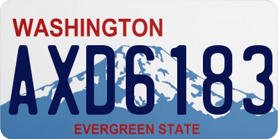 WA license plate AXD6183
