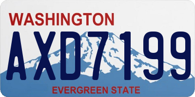 WA license plate AXD7199