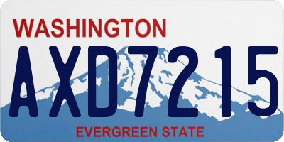 WA license plate AXD7215