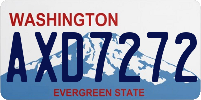 WA license plate AXD7272