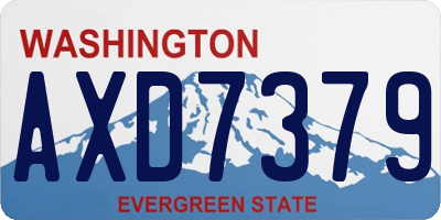 WA license plate AXD7379