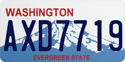 WA license plate AXD7719