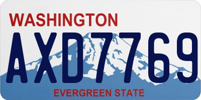 WA license plate AXD7769