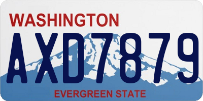 WA license plate AXD7879