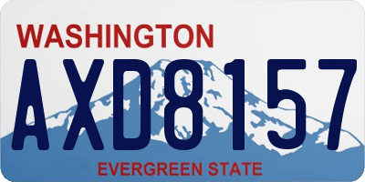 WA license plate AXD8157