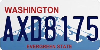 WA license plate AXD8175