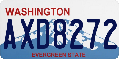 WA license plate AXD8272