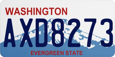WA license plate AXD8273