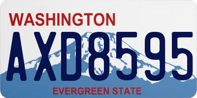 WA license plate AXD8595