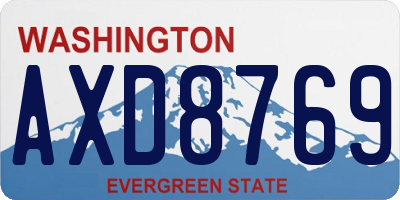WA license plate AXD8769