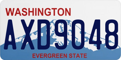 WA license plate AXD9048