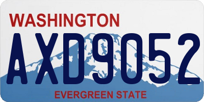 WA license plate AXD9052