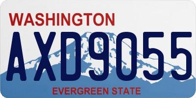 WA license plate AXD9055