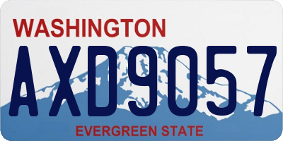 WA license plate AXD9057