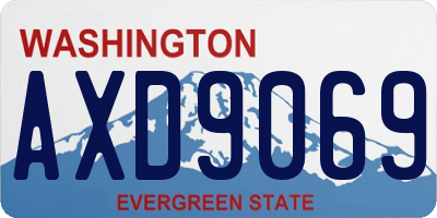 WA license plate AXD9069