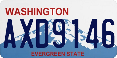 WA license plate AXD9146