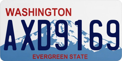WA license plate AXD9169