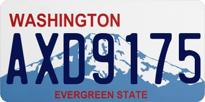 WA license plate AXD9175