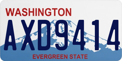 WA license plate AXD9414