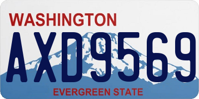 WA license plate AXD9569