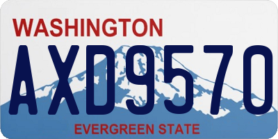 WA license plate AXD9570